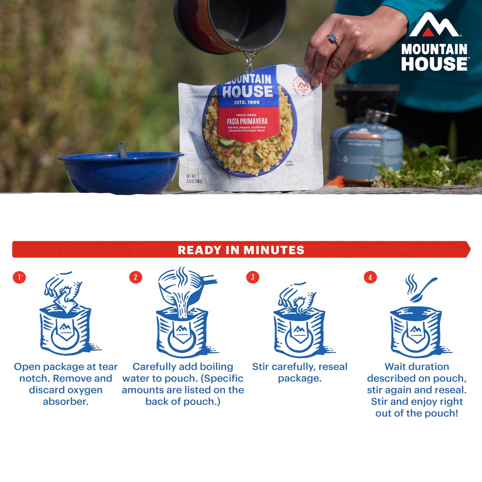 Mountain House 3-Day Emergency Food Supply | Freeze Dried Survival Kit, Blue
