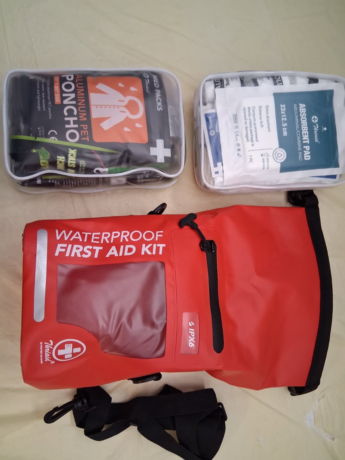Waterproff Emergency Survival Bug Out Bag. Great for Boating, Camping, Fishing
