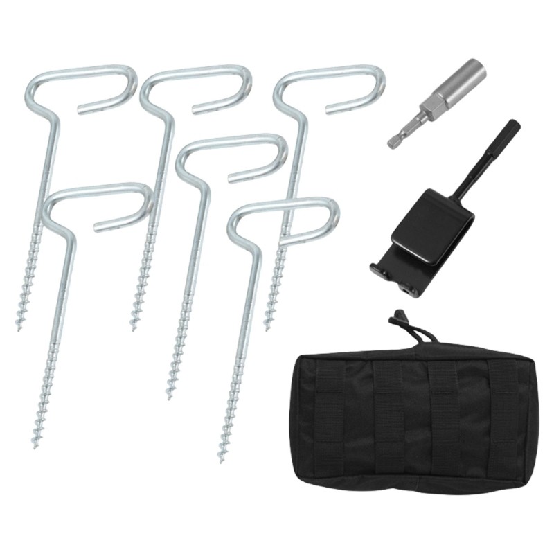 9pcs Outdoor Ground Camping Tent Stakes Anchors Pegs Windproofed Tent Stakes