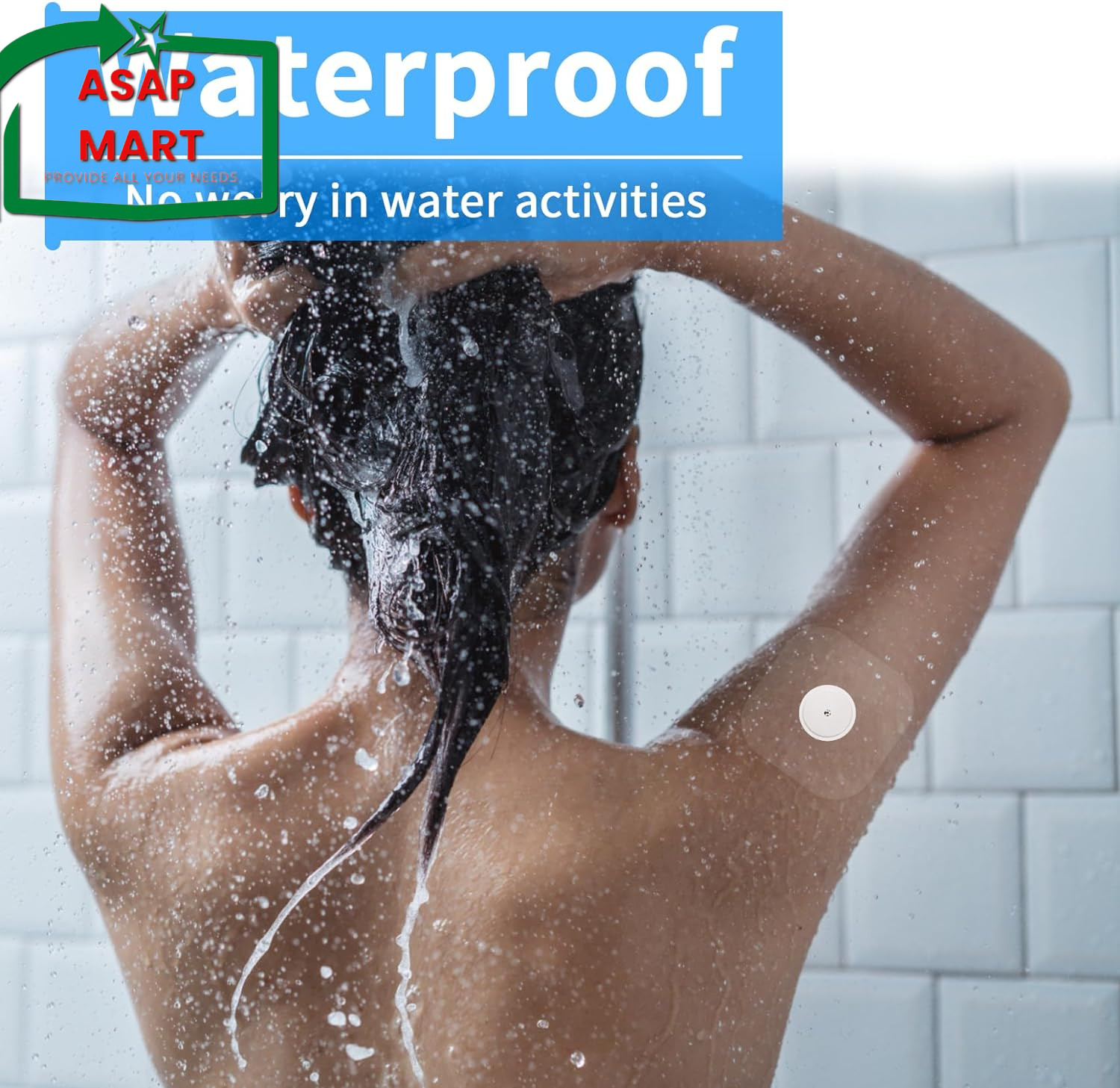 Waterproof Sticker for Freestyle Libre 2/3 Sensor Covers-50 PCS Waterproof for F