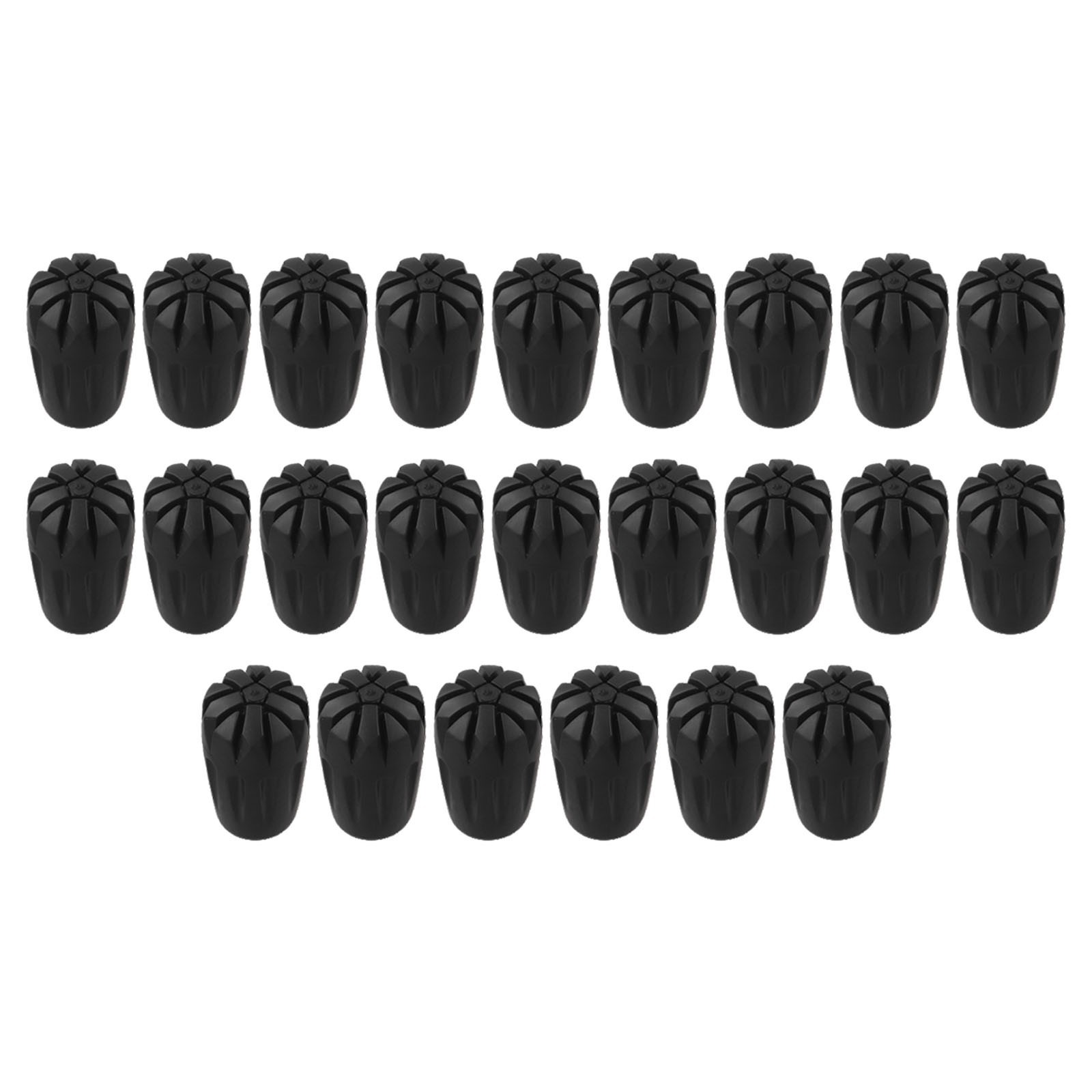 24PCS Trekking Pole Tips Non Slip Rubber Covers for Hiking and Camping