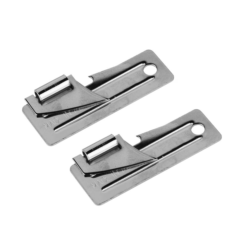 Heavy Duty Military Can Opener, 2-Pack for Camping, Hiking & Survival Kits