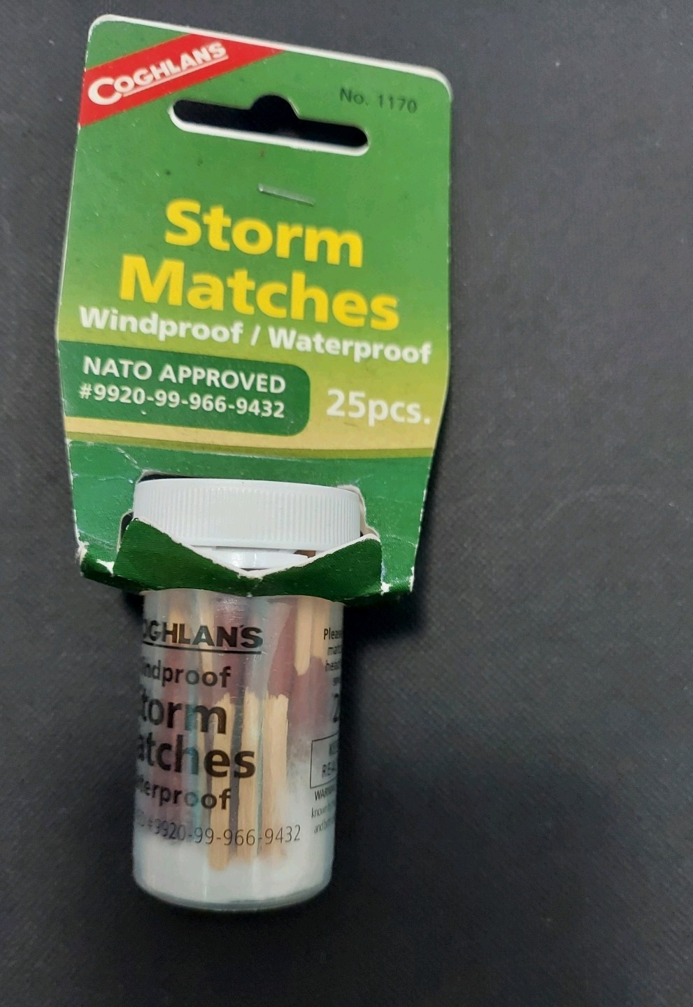 Coghlans Storm Matchew 25 PCS Windproof/Waterproof NATO APPROVED Brand New