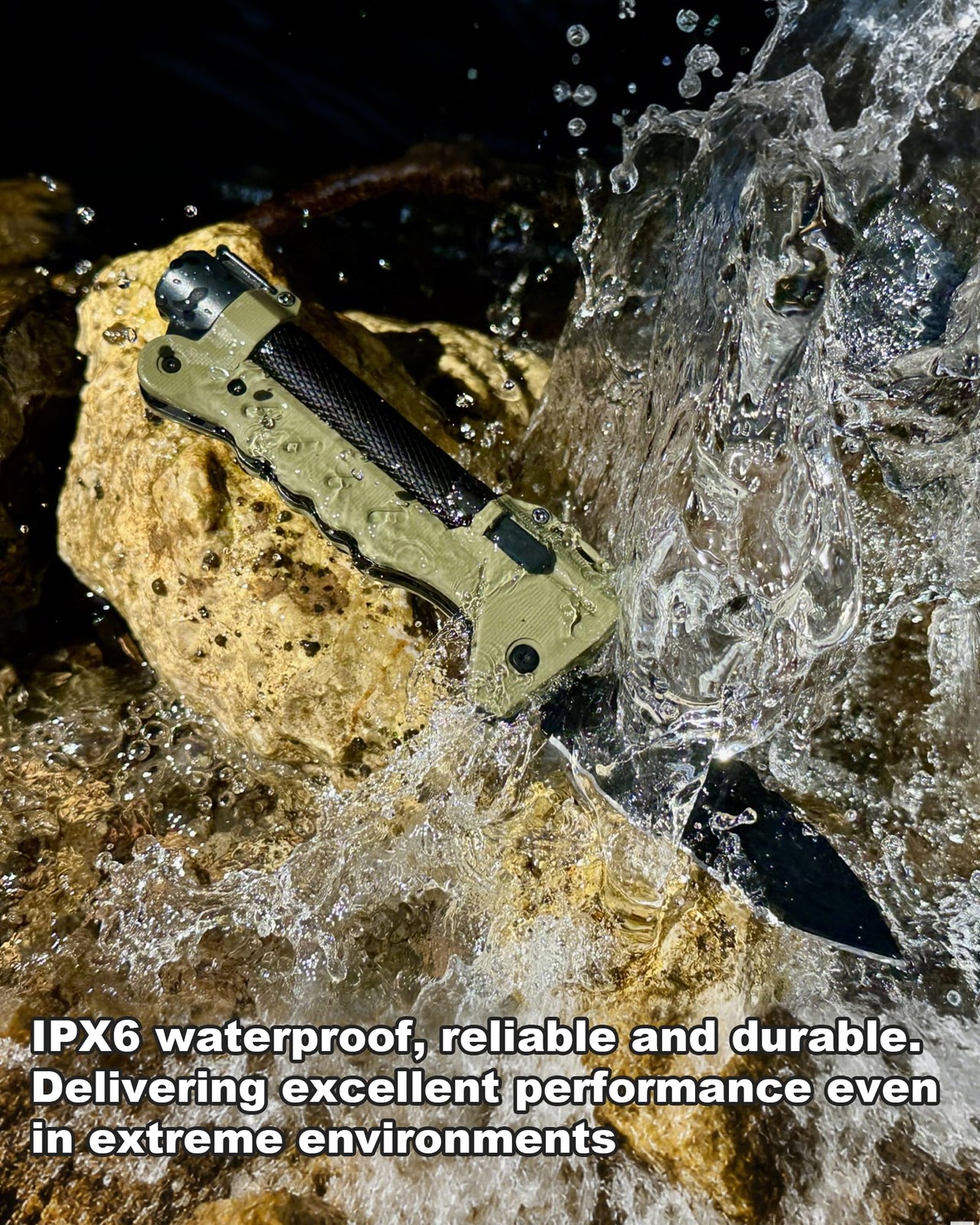 Viperade Vak6-S Survival Multitool Folding Knife Led Flashlight And Pulse