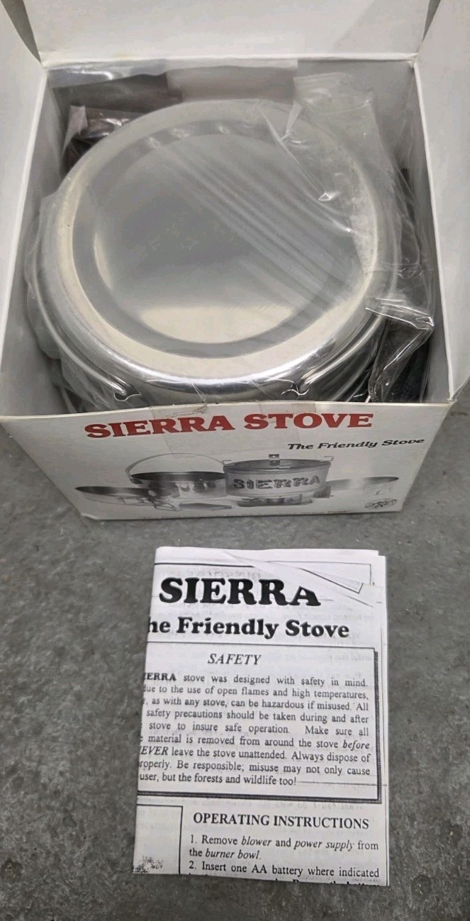 Vintage Sierra Stove solid fuel Camp Camping Backpacking stove ZZ Corp NIB