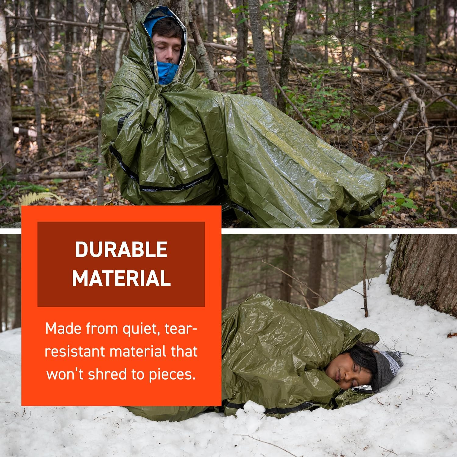 Survive Outdoors Longer 90% Emergency Bivvy with Whistle & Tin Included
