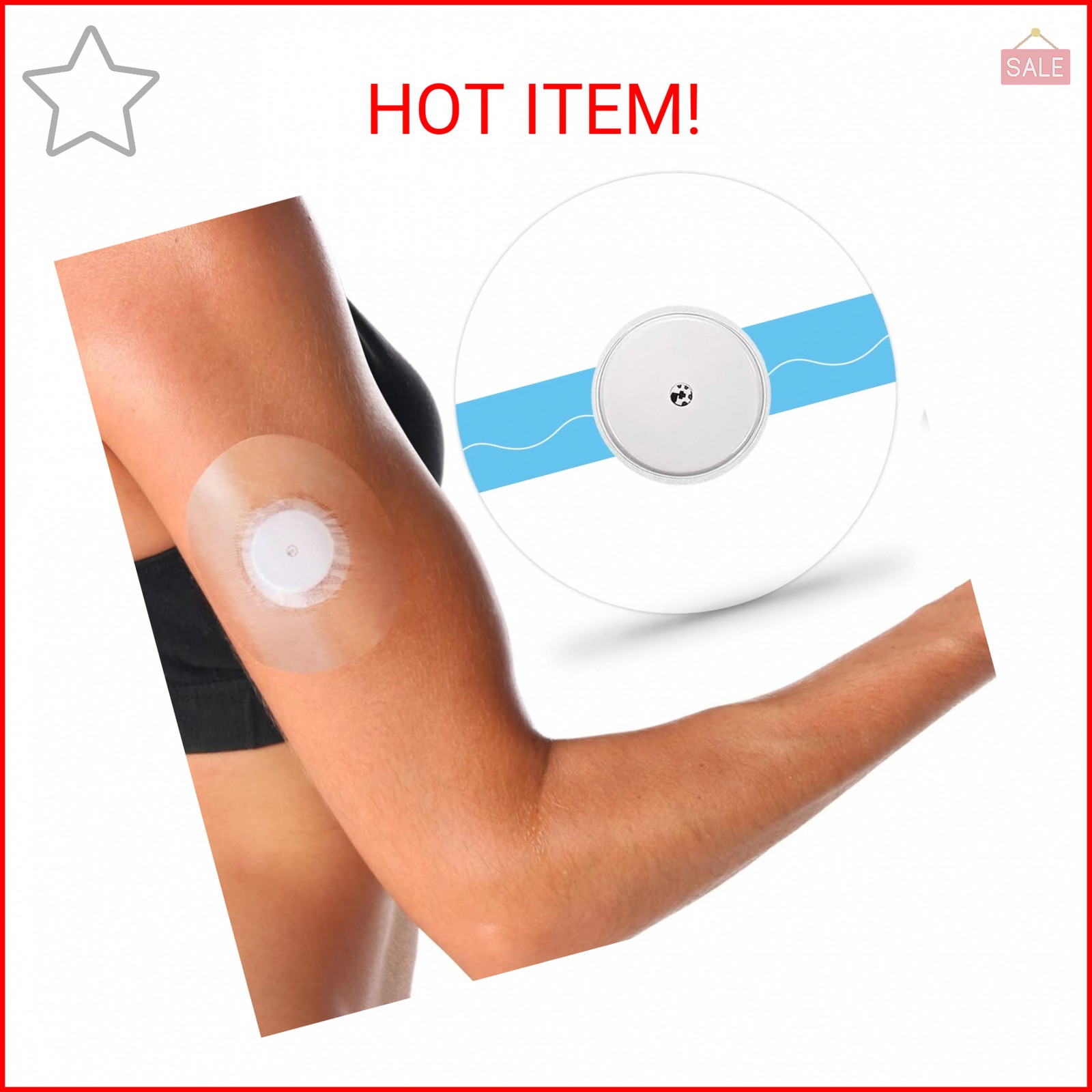 100Pcs Libre 2 Plus Sensor Covers Waterproof Freestyle Clear Adhesive Patches fo