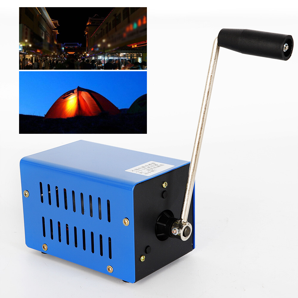 USB Hand Crank Emergency Dynamo Charger Generator Camping Portable Power Supply