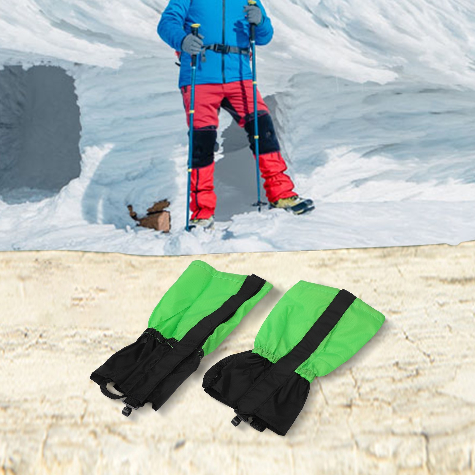 Rainy Weather Snow Leg Gaiter Hunting Gaiter Nylon Material High Approx. 46cm
