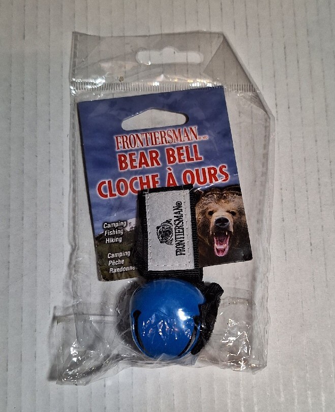 Frontiersman Bear Bell with Magnetic Silencer Blue, NEW