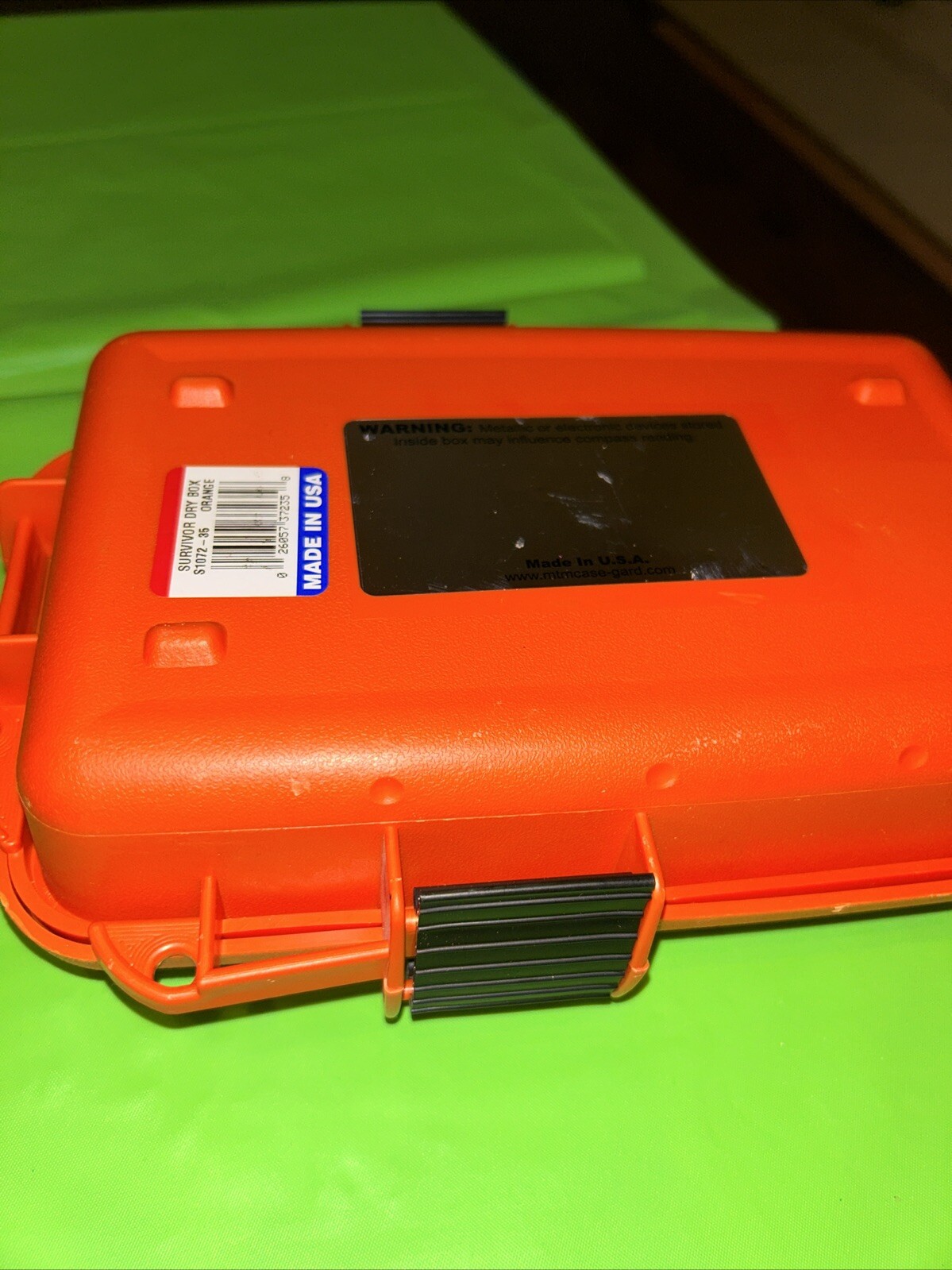 Survivor Dry Box MTM Case-Gard Size Small S107235 Water Resistant Storage Compas