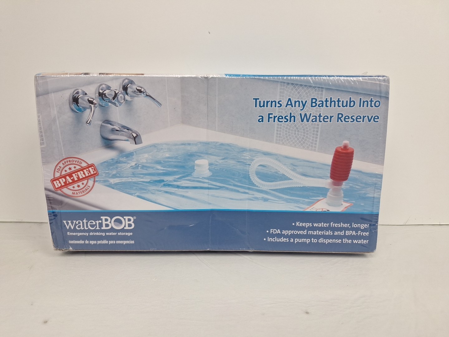 New WaterBOB Emergency 100-Gallon Drinking Water Storage Survival Kit Sealed