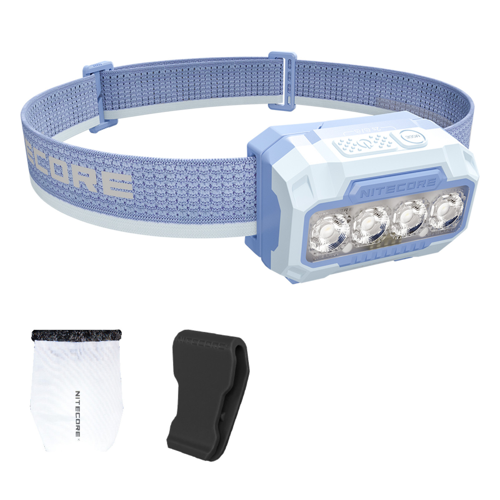 Nitecore HA23 UHE 600 Lumen AAA Headlamp with Multi-Color Temperatures (Black)