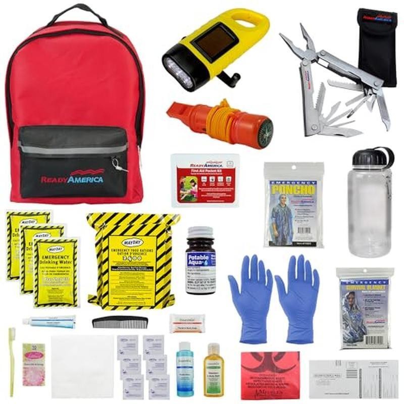 72 Hour Emergency Survival Kit First Aid Go-Bag Food Water Preparedness New