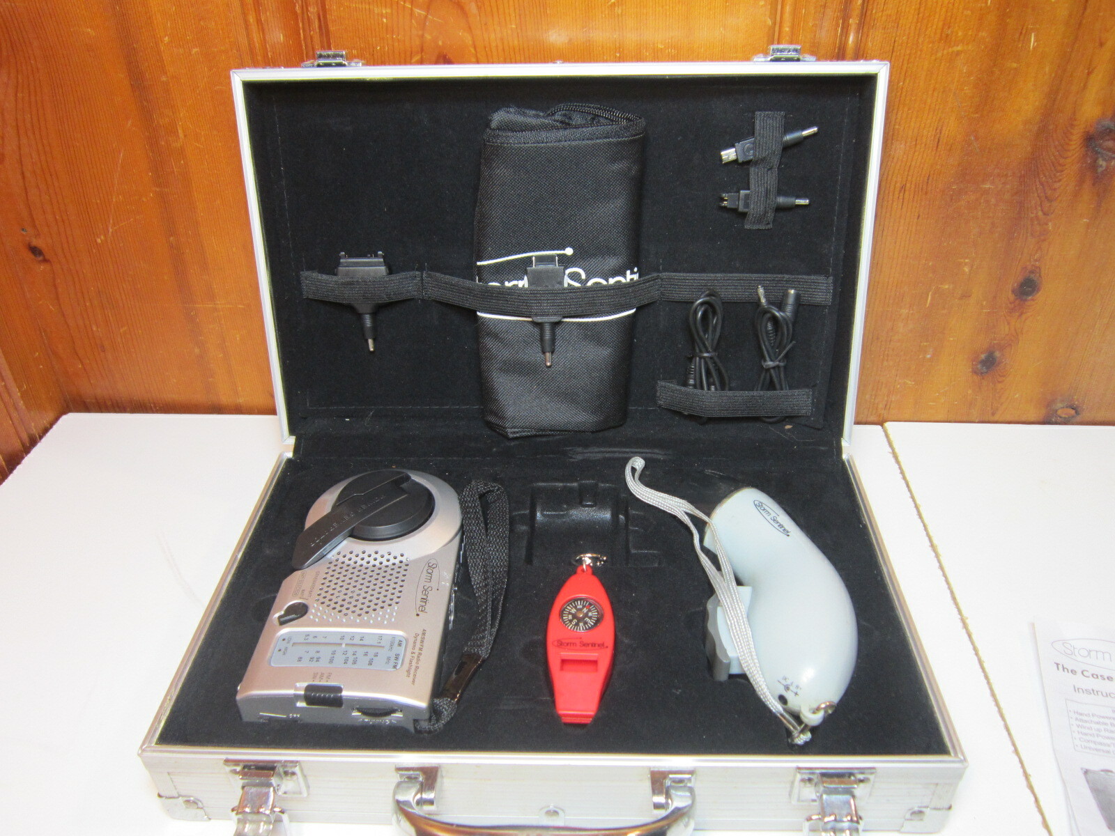 Storm Sentinel Justin Case Emergency Home Safety Kit Winding Radio & Flashlight