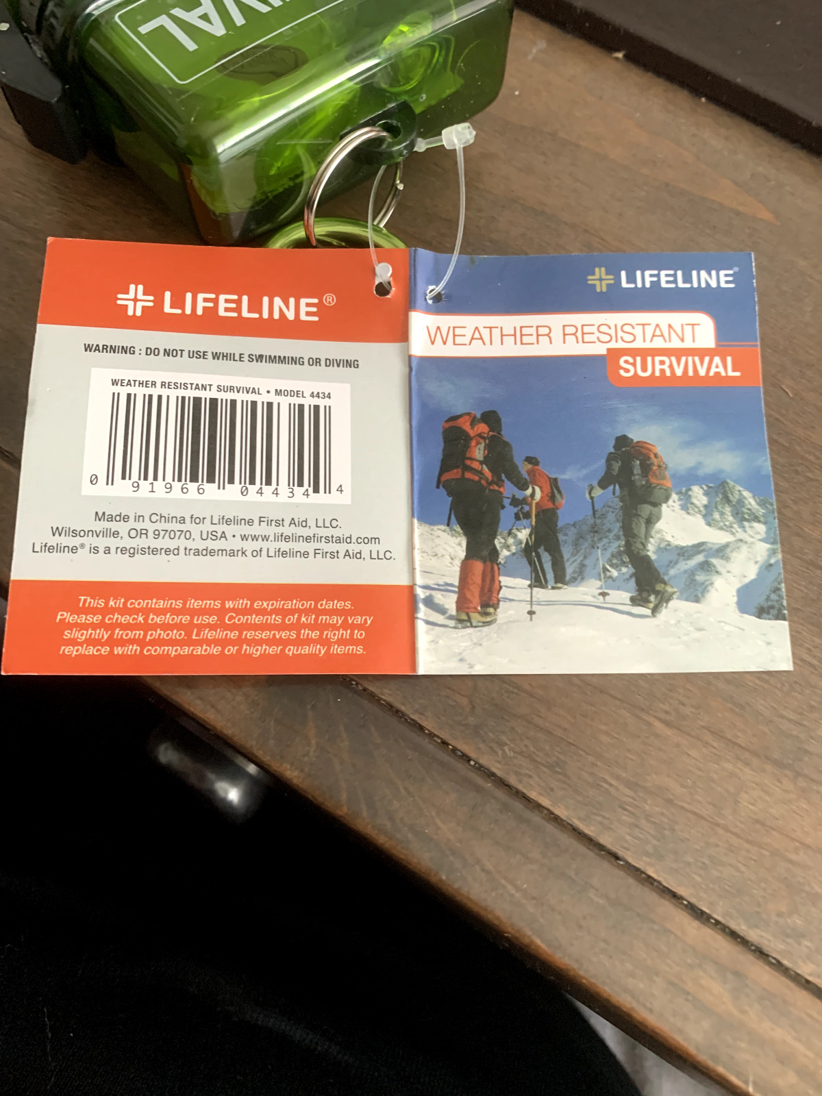 Lifeline Weather Resist Survival Kit Carry Case