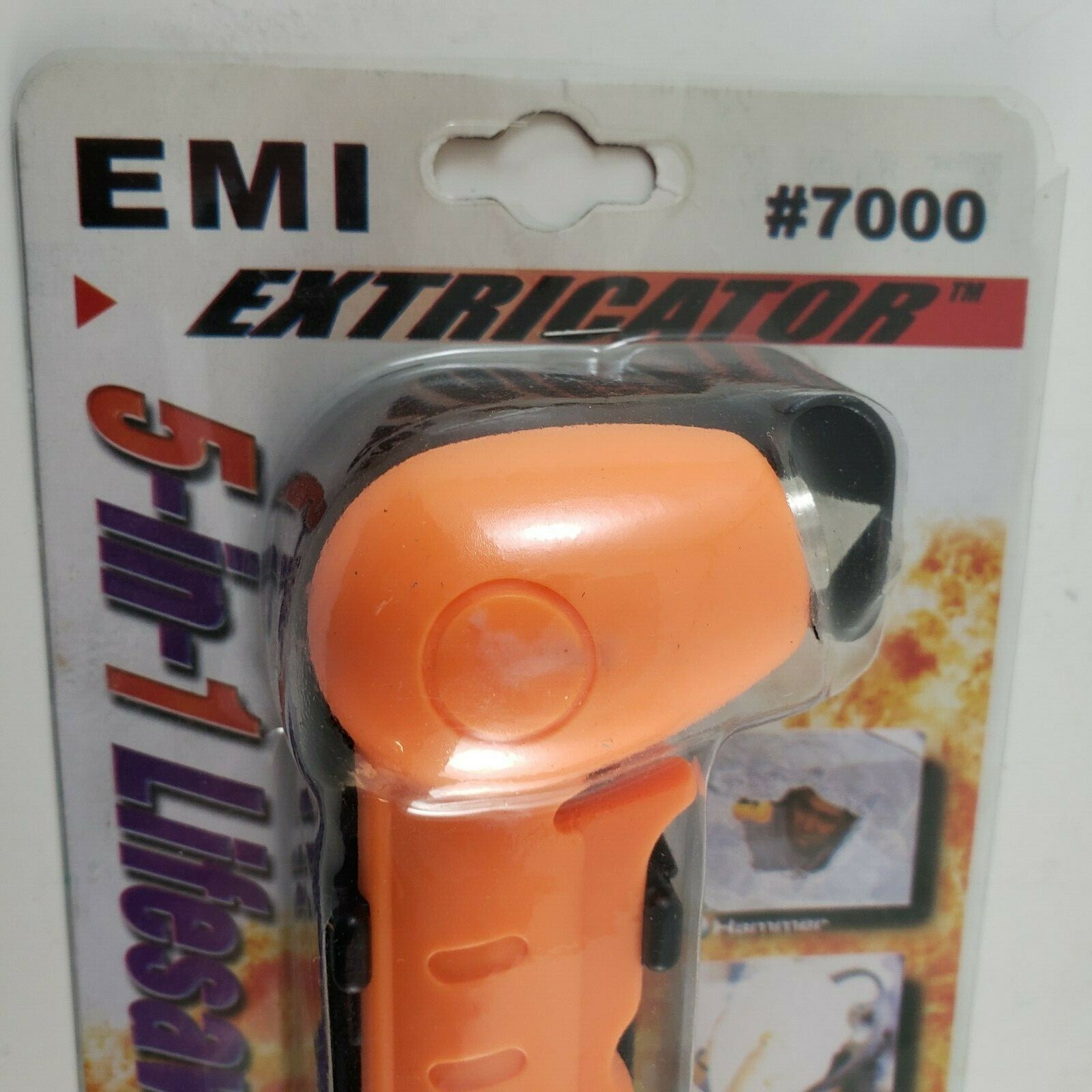 EMI Extricator 7000 Lifesaver Hammer Seatbelt Cutter Flashlight Emergency Tool