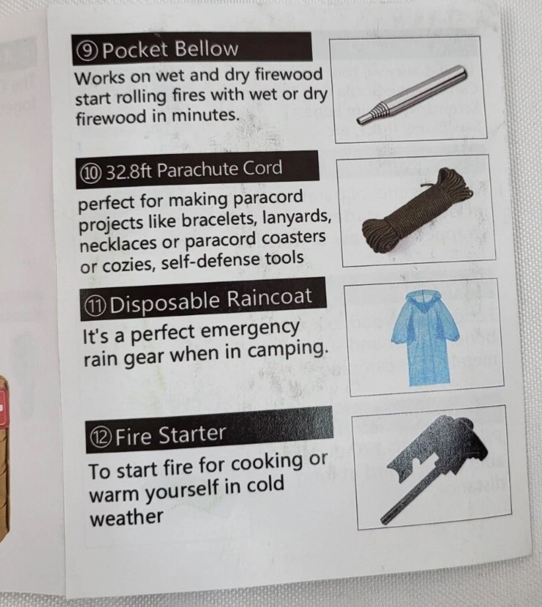 Emergency Survival Kit First Aid Bug out Military Prepper Brown 200 Piece Set