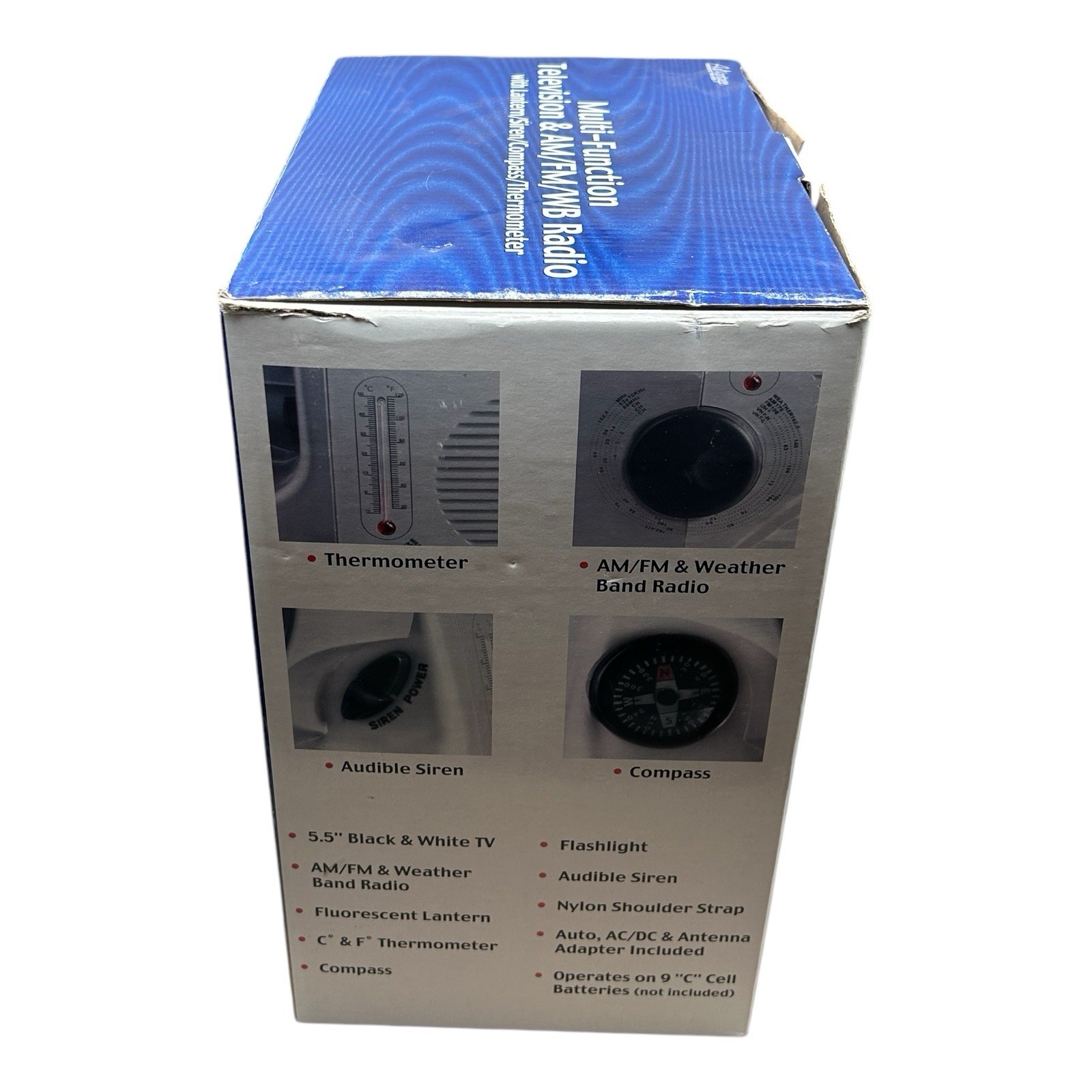 Advantage Industries Multi-Function Television & AM/FM/WB Radio W/ Lantern Siren