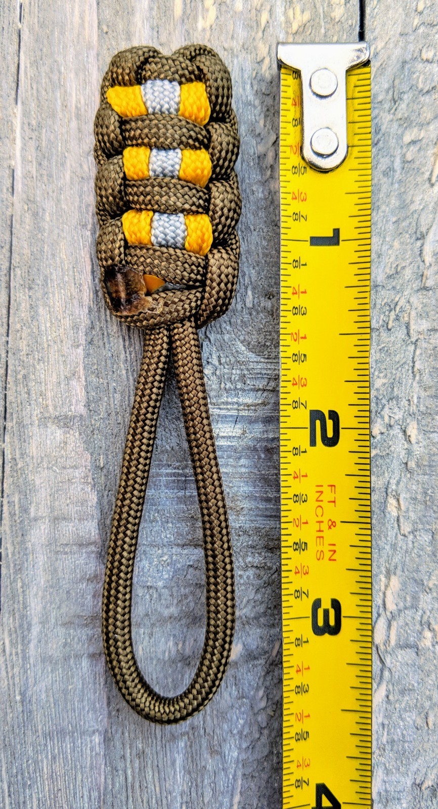 Pack of Three 3 1/2″ Paracord Zipper Pull (Bunker Gear Theme)[Combined Shipping]