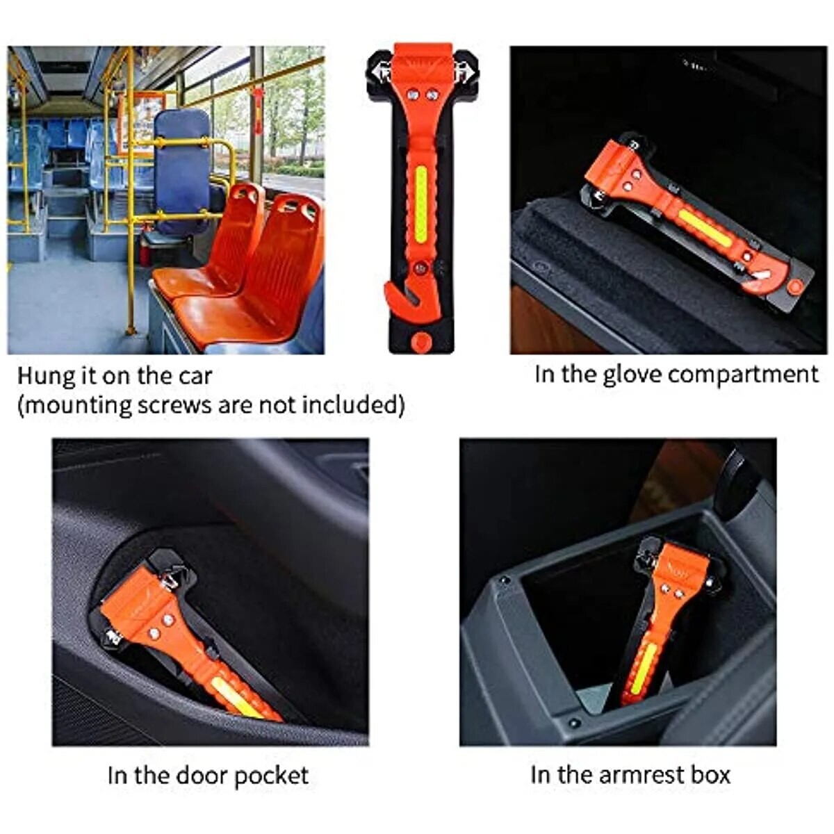 EMT Emergency Rescue Car Vehicle Multi Tool With Knife Rope Seat Belt Cutter