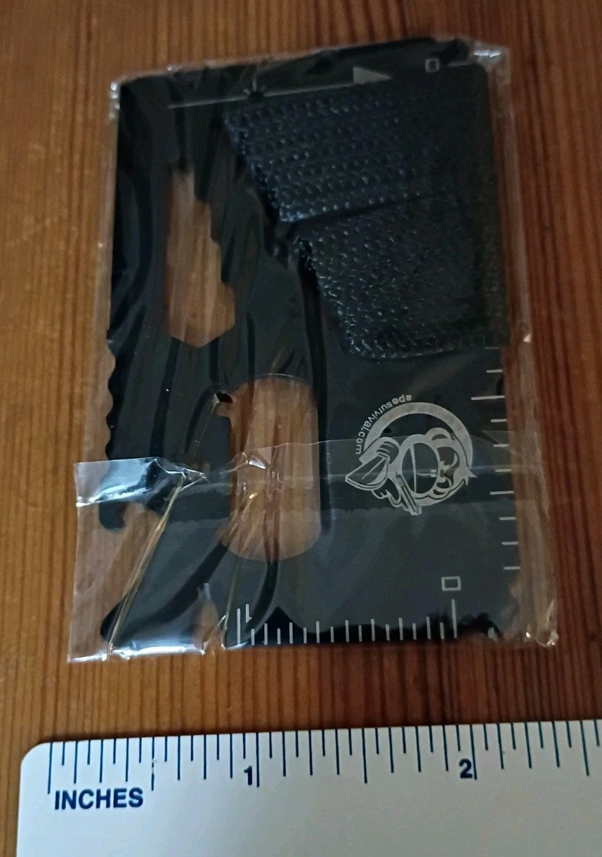 (NEW) APE SURVIVAL 15 in 1 Keychain Tool Camping Outdoor Hiking FREE US SHIP