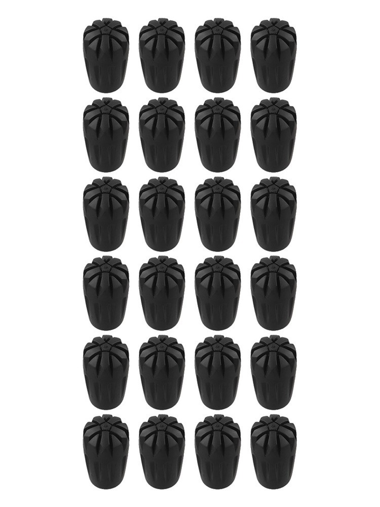 24PCS Trekking Pole Tips Non Slip Rubber Covers for Hiking and Camping