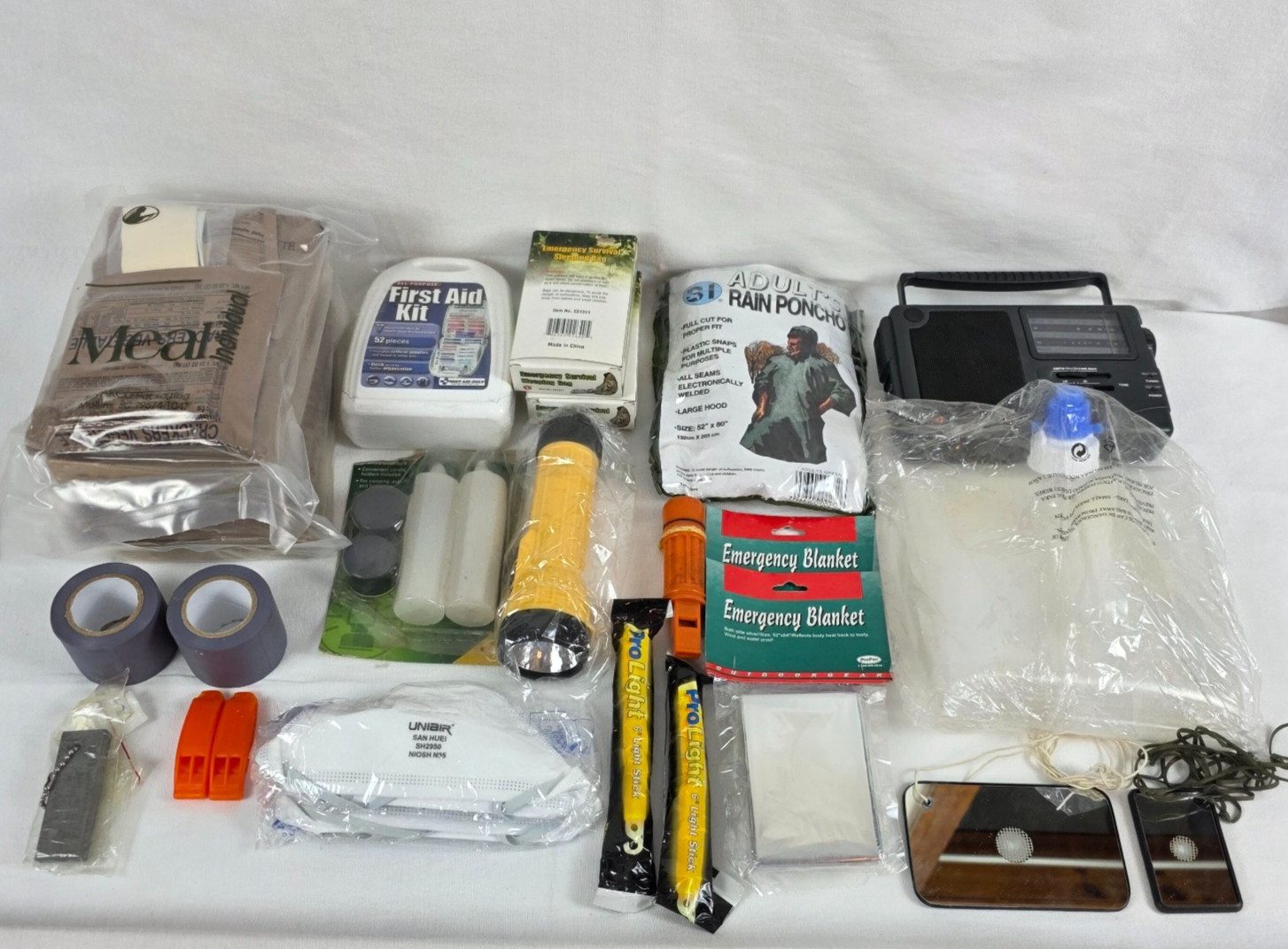 Emergency Readiness Survival Kit Many Items With Backpack