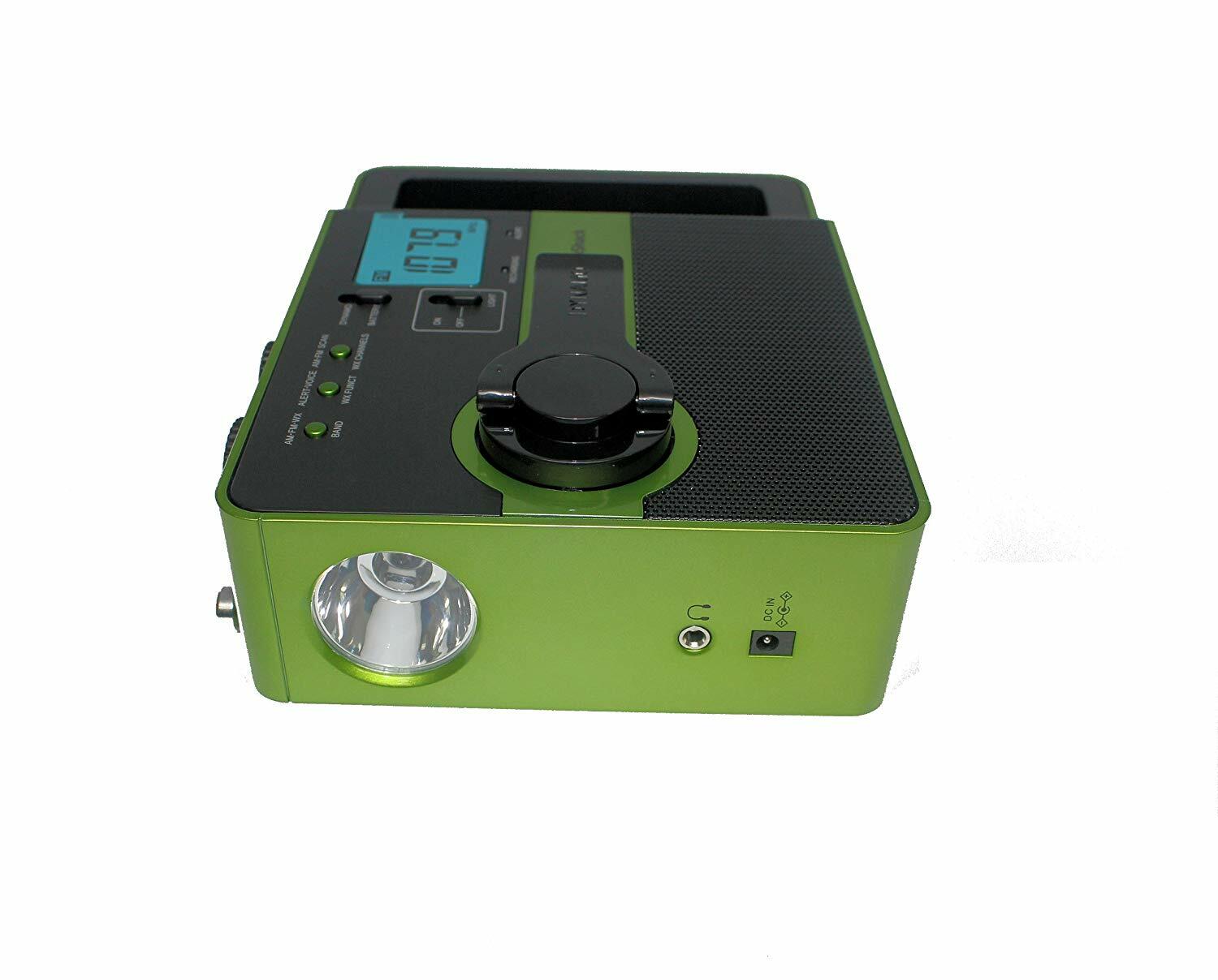 Emergency CRANK RADIO – AM/FM/WEATHER – BUILT IN LIGHT – USB CHARGING PORT