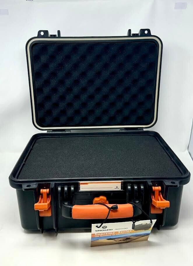 * VANGUARD * SUPREME 37F WATER/AIRTIGHT CASE ‘ BLK/ORANGE ‘
