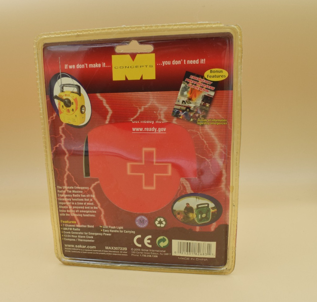 Maximo Emergency Power Generator Weather Band Radio New Sealed