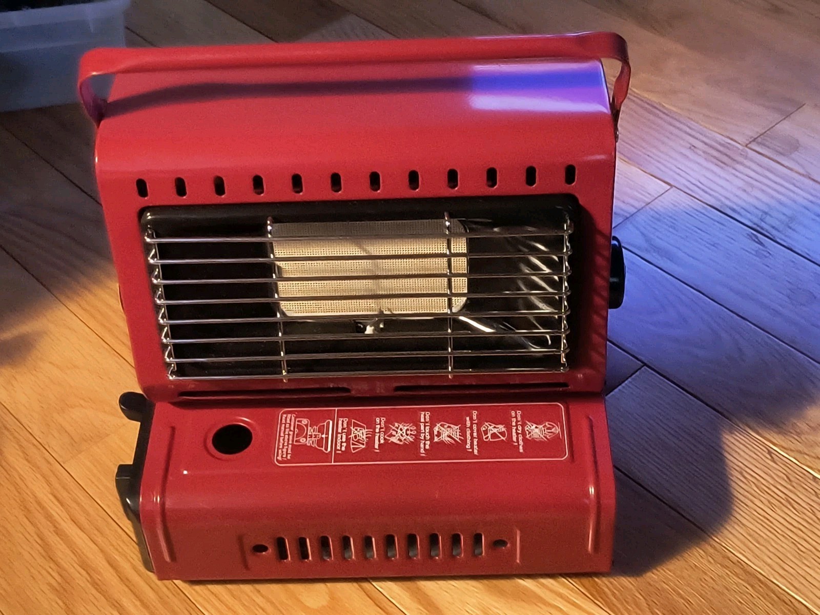 Out Door Portable Butane Heater 2,500-6,000 BTU Heat Source Survival Tools NOS