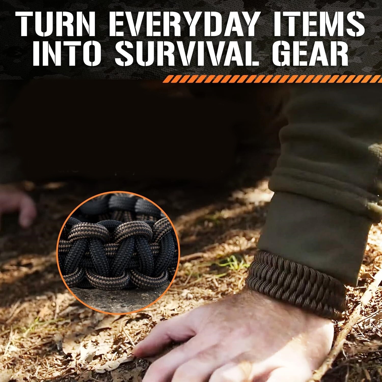 Cuerda de paracaidas Cordon de Paracord para acampar supervivencia 100 FT NEW US