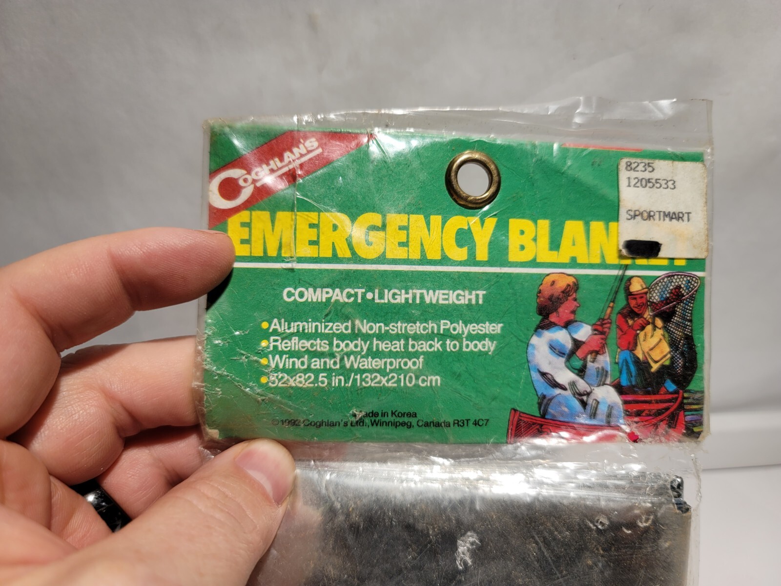 Vintage 1995 Coghlan’s Emergency Blanket NOS 8235 Made In USA Survival