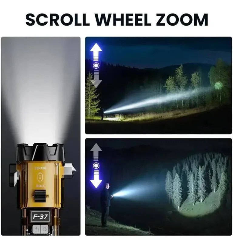 10-1 Emergency Safety FLASHLIGHT with Electronic Arc Lighter Survivor