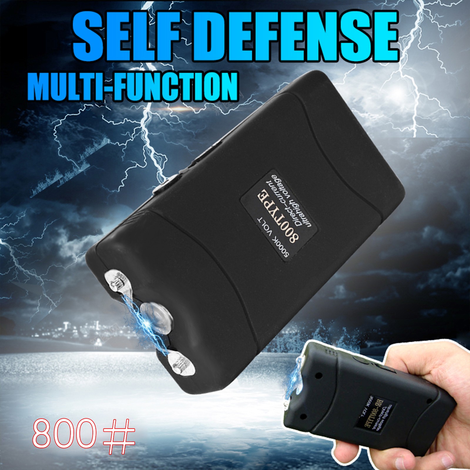 BLACK 801 380 BV Micro Stun Gun Self Defense Wholesale Lot