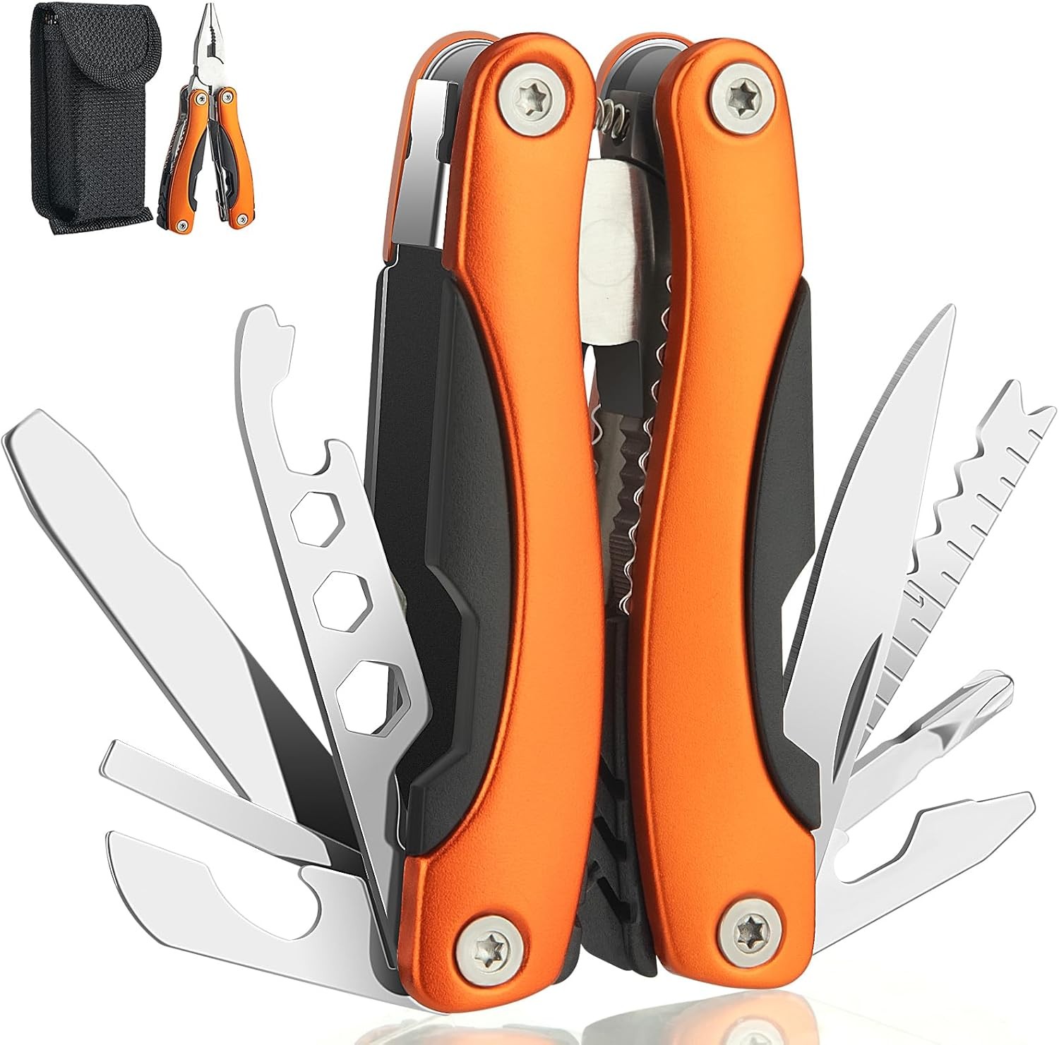 Needle Nose Multitool Pliers Pocket Knife Camping Hunting Hiking EDC