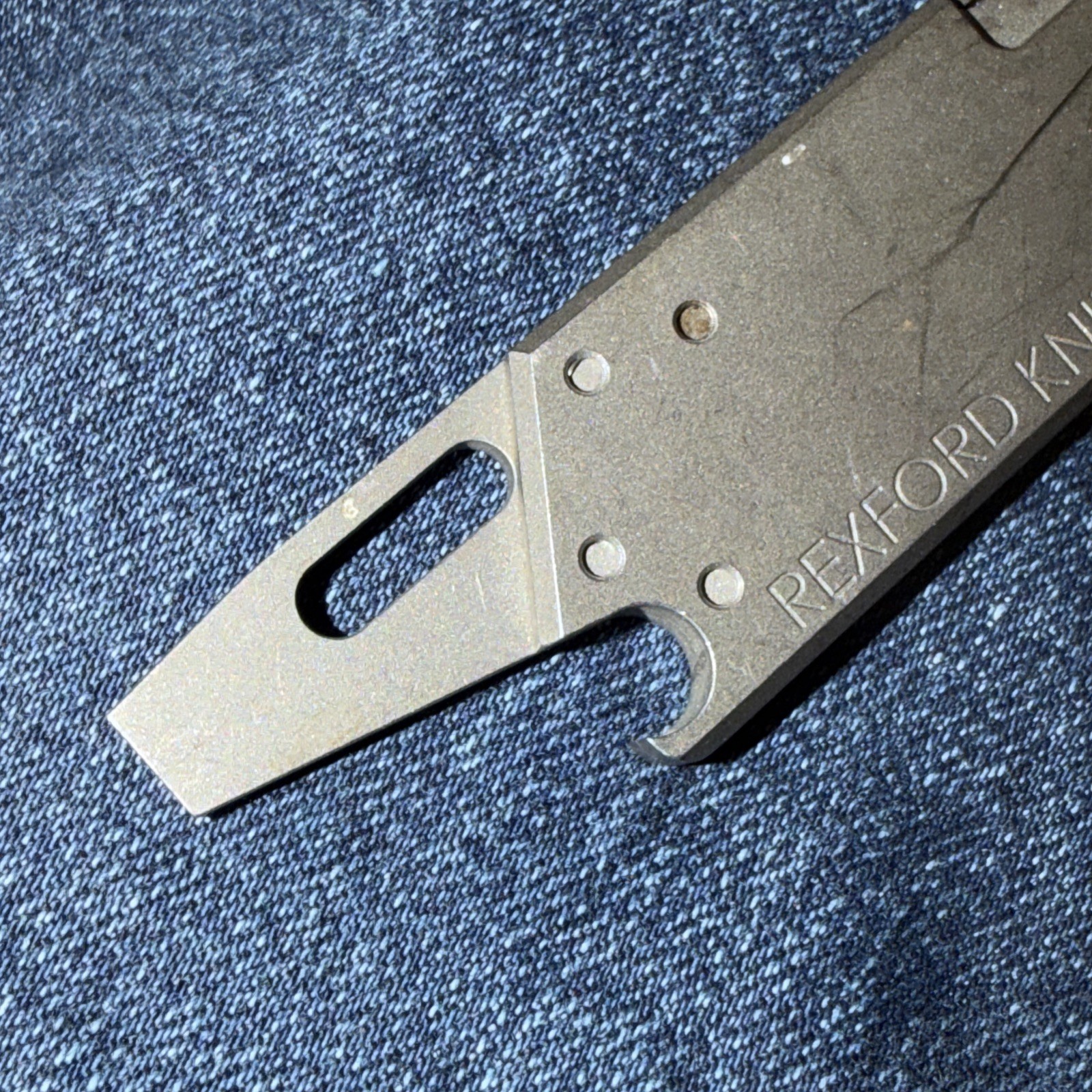 Rexford RUT One Of The First Generation Pieces. Titanium With KYDEX Neck Lanyard