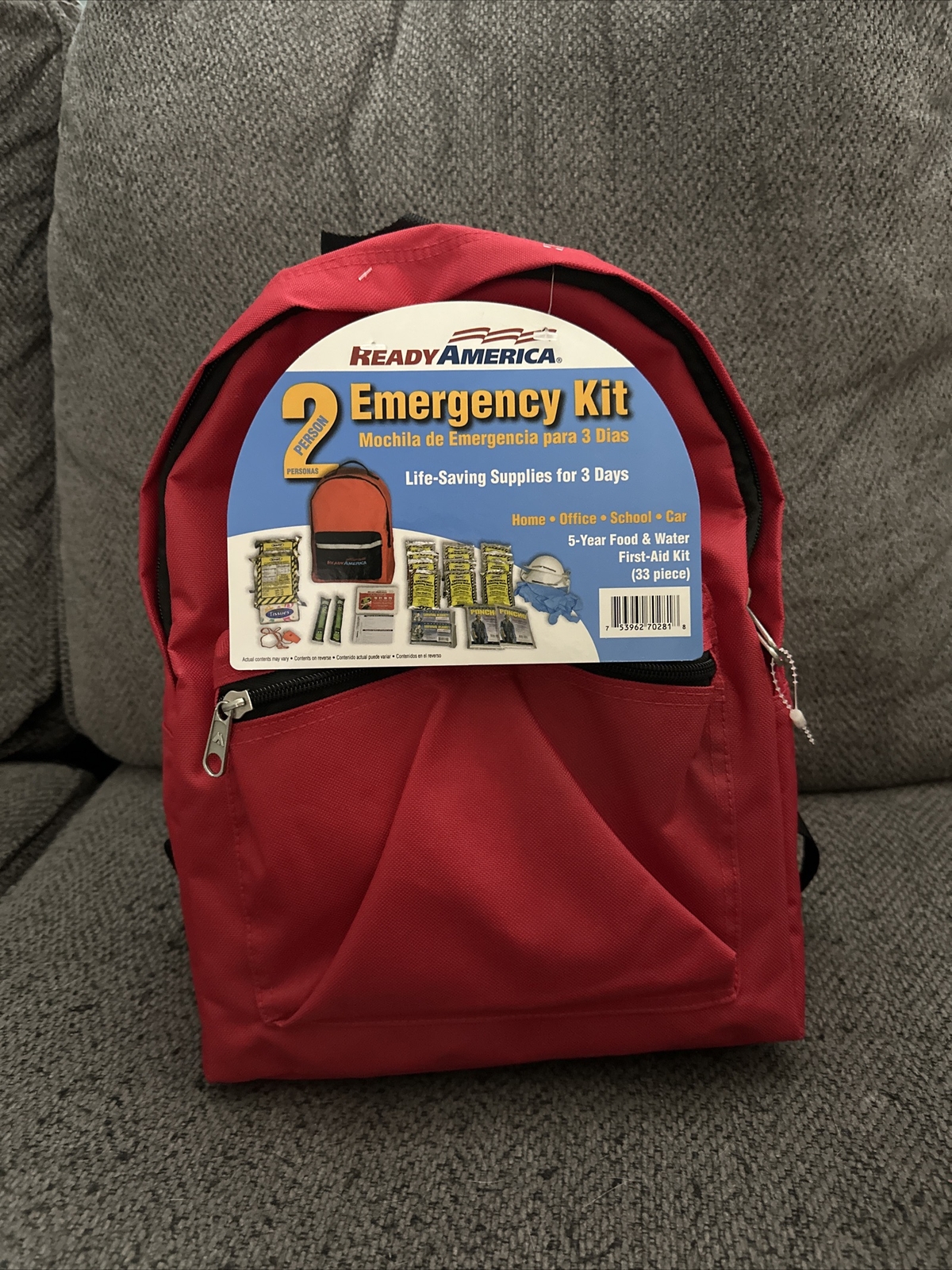 Ready America 2 Person Emergency Kit-3 Day Backpack