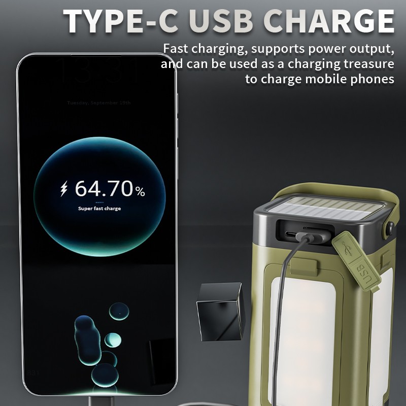 Ultimate Camping Companion Foldable 4-Leaf Solar Charging Lamp