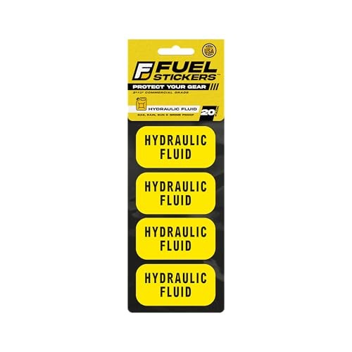 Hydraulic Oil Only Sticker | Cans, Containers, Drums, Tanks, and More – 20-Pack