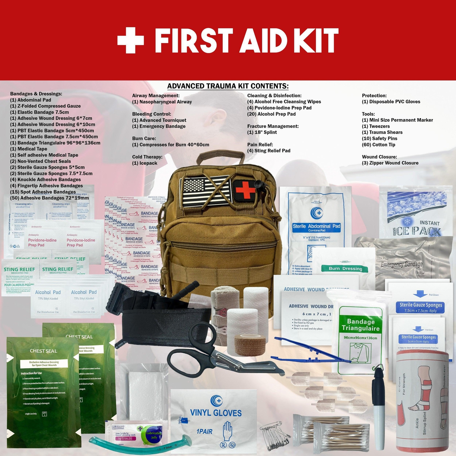 2 Person 72 Hour Bug Out Bag/Emergency Kit/Survival Backpack, Natural Disasters