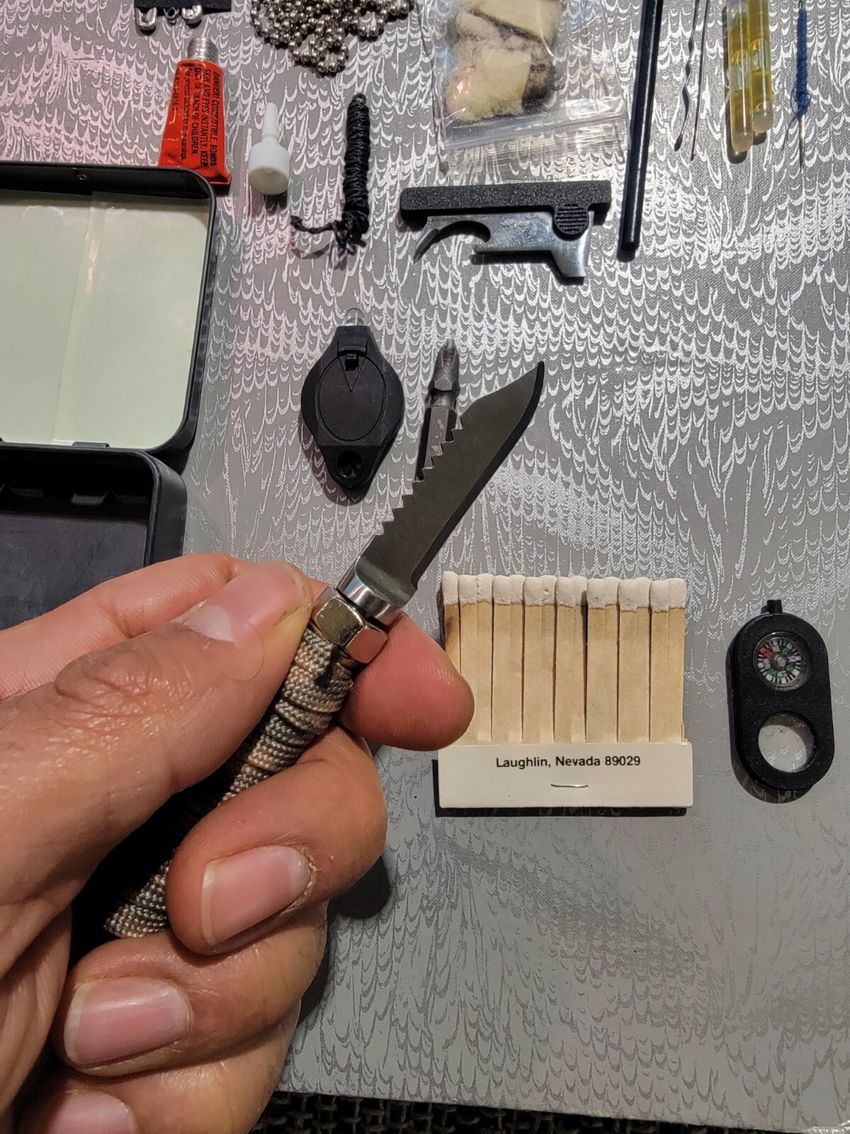 Survival Kit/ Pocket Survival Knife/mini Survival Kit/Vintage Survival Kit