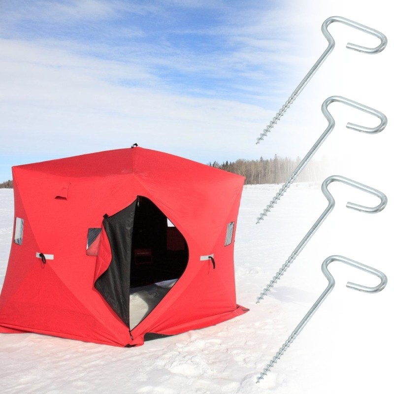 9pcs Outdoor Ground Camping Tent Stakes Anchors Pegs Windproofed Tent Stakes