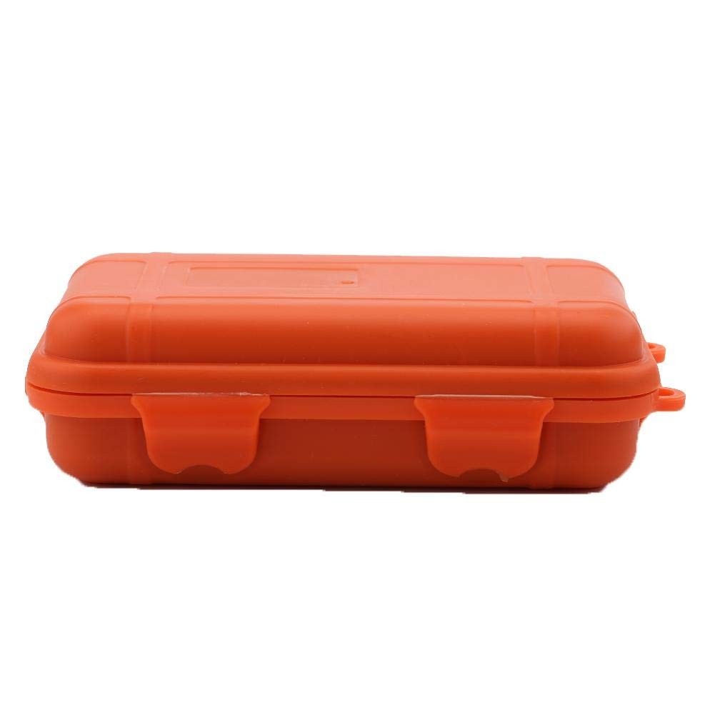FILFEEL Outdoor Plastic Shockproof Box Airtight Survival Case S, Orange