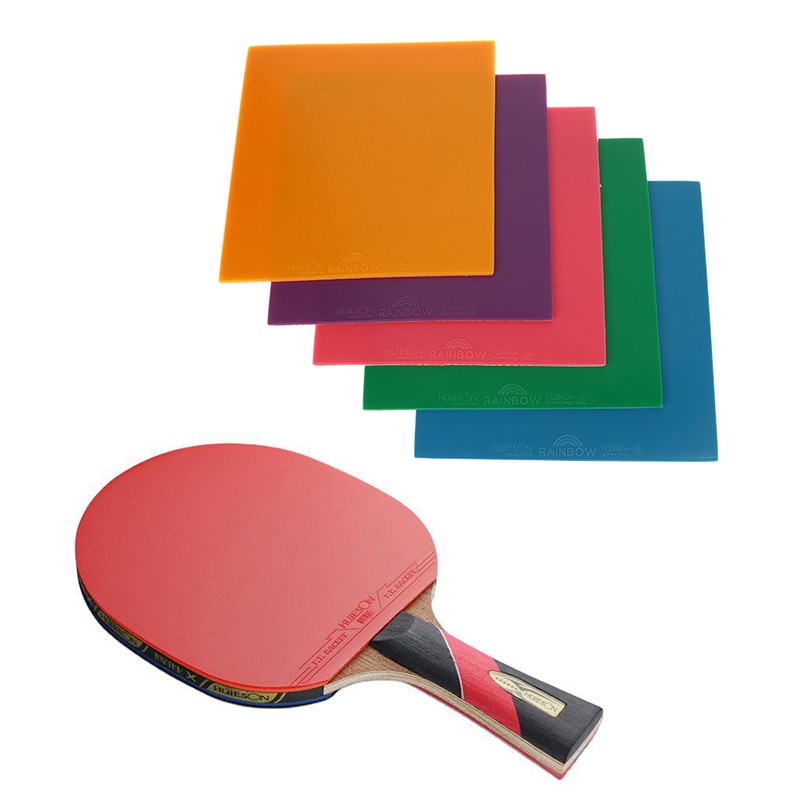 1Pc Colorful Rainbow Table Tennis Rubber Sheet Ping Pong Rubber For Training
