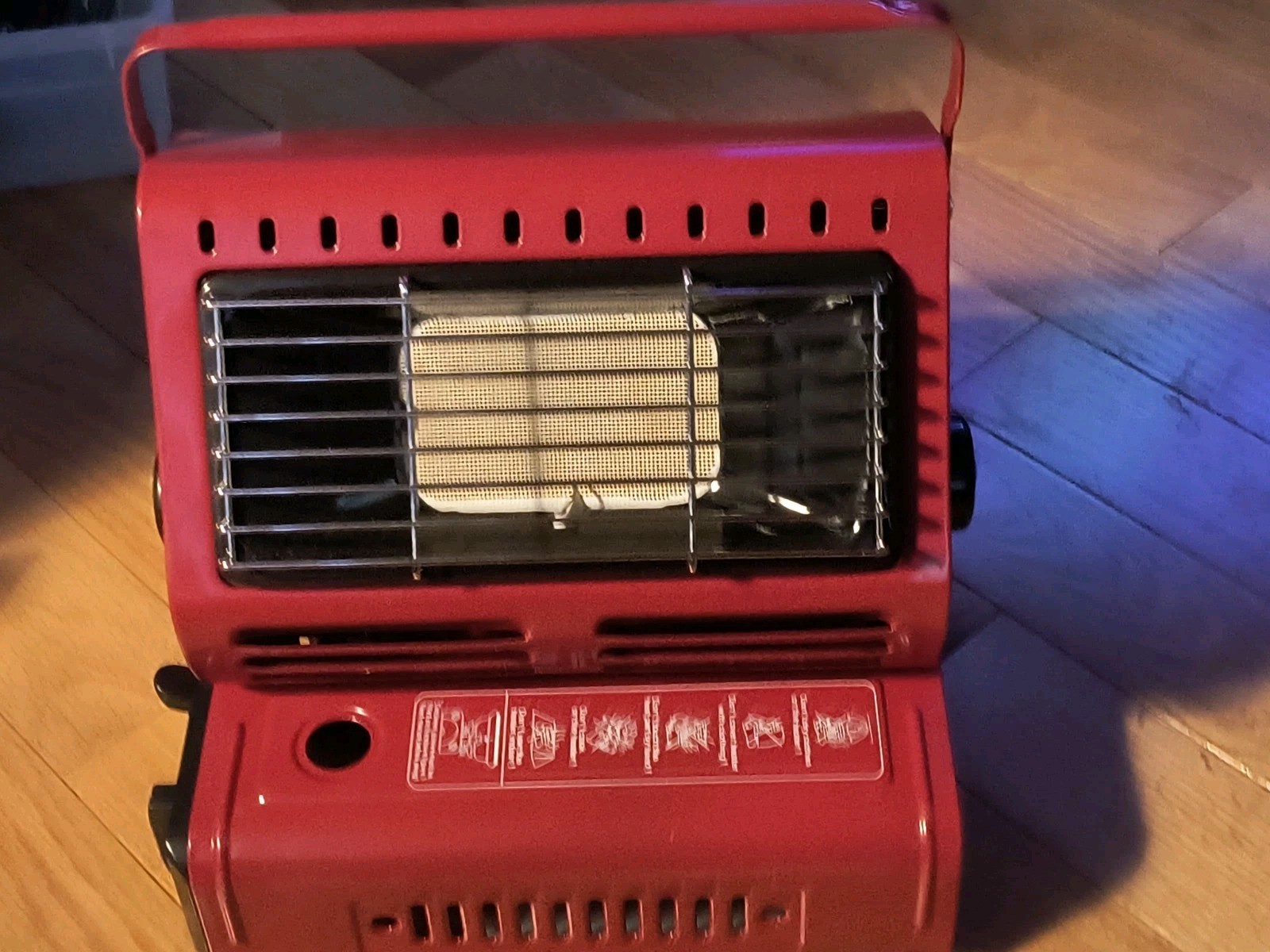 Out Door Portable Butane Heater 2,500-6,000 BTU Heat Source Survival Tools NOS