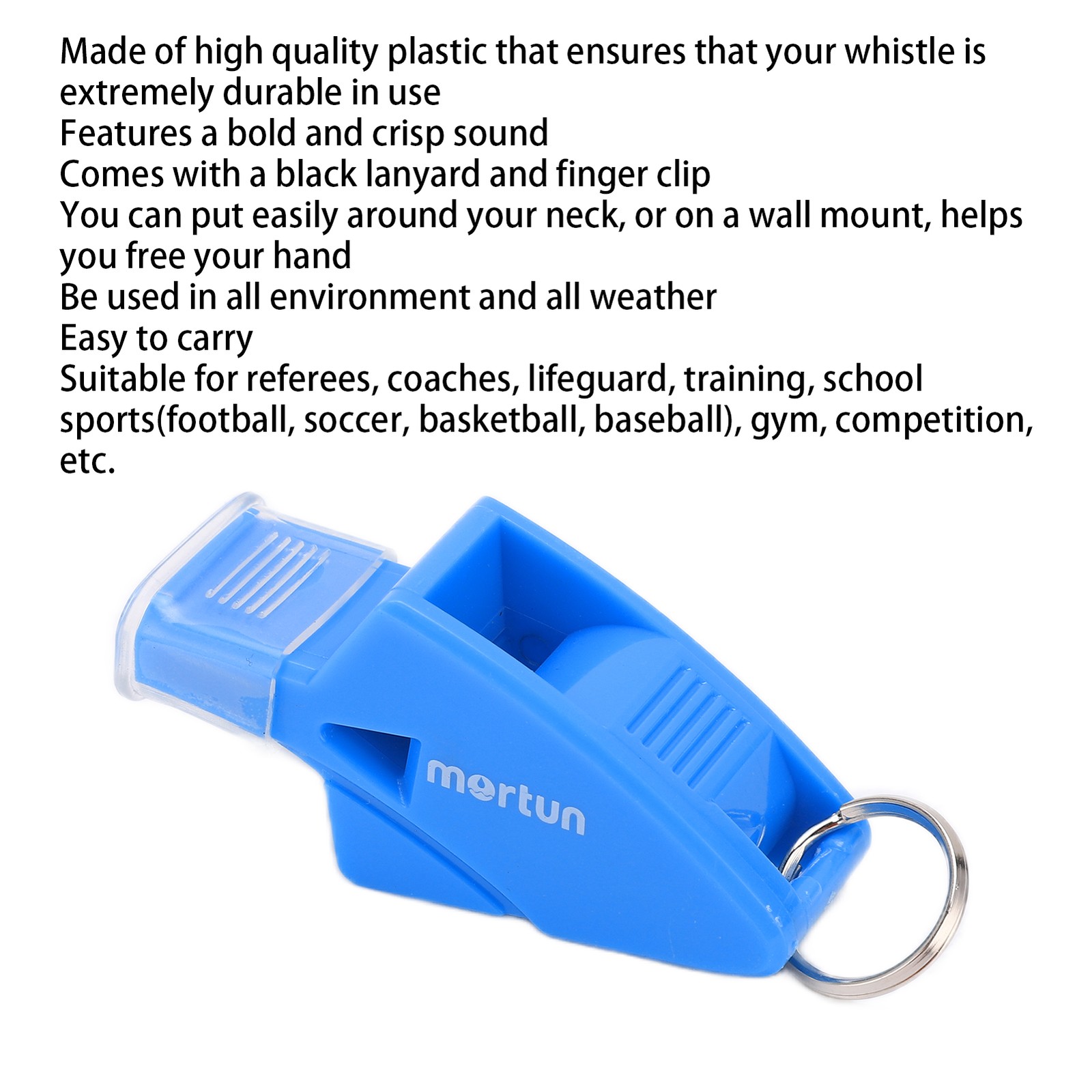 5 Plastic Crisp Sound Outdoor For Referees Easy To Use