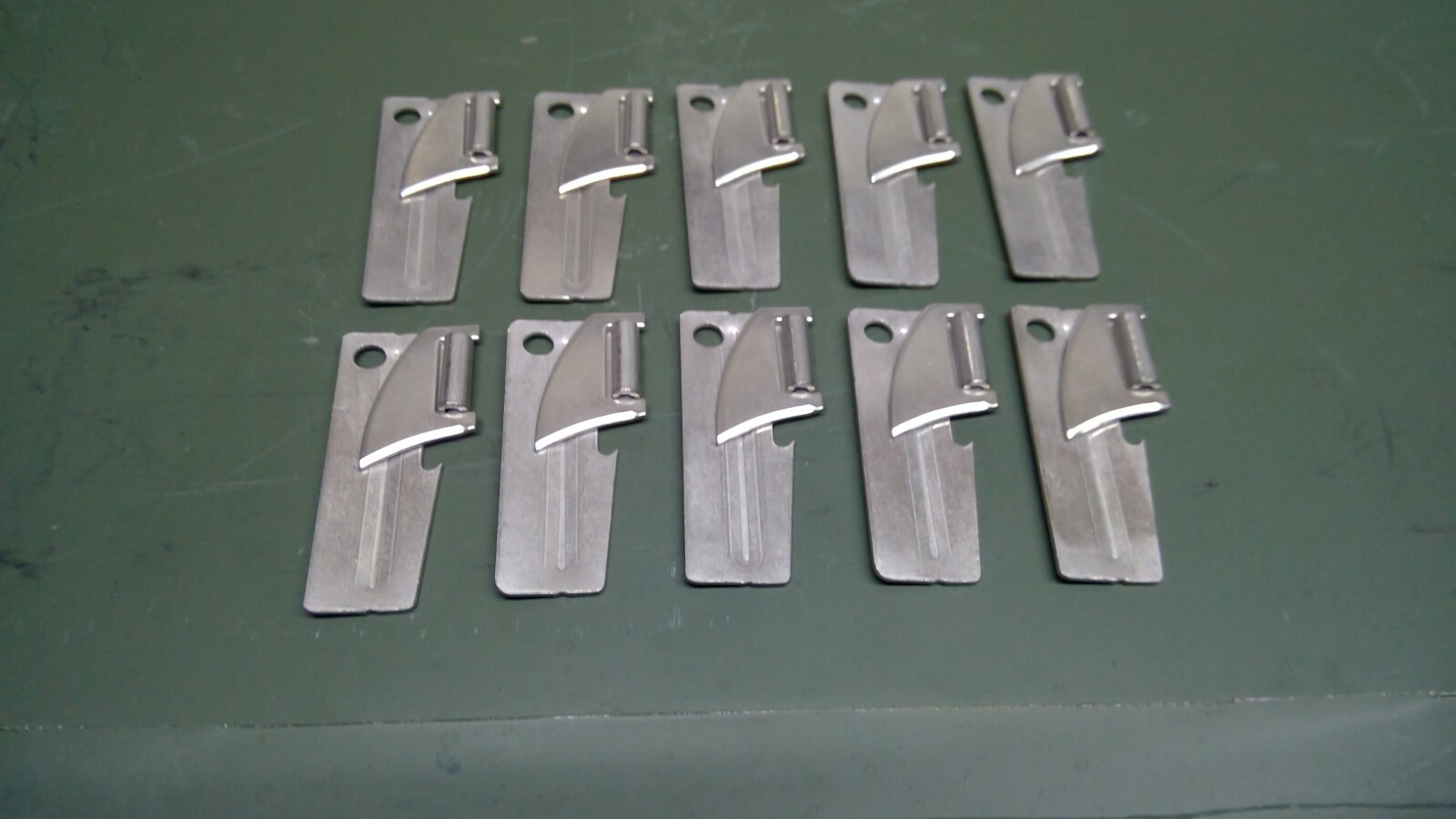 Set of 10 Can Opener P-38 USGI Military Issue Shelby Co John Wayne Bug Out Kit
