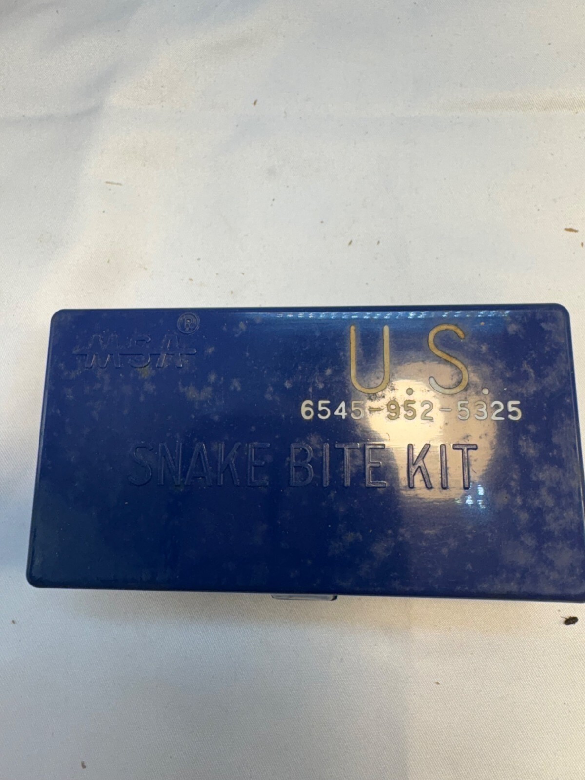 Vtg Military Snake Bite Kit, Suction w/Box USA